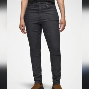 Prana Kayla High Rise Black Jeans Hiking Pants 1968371 Women's Size 10 Regular